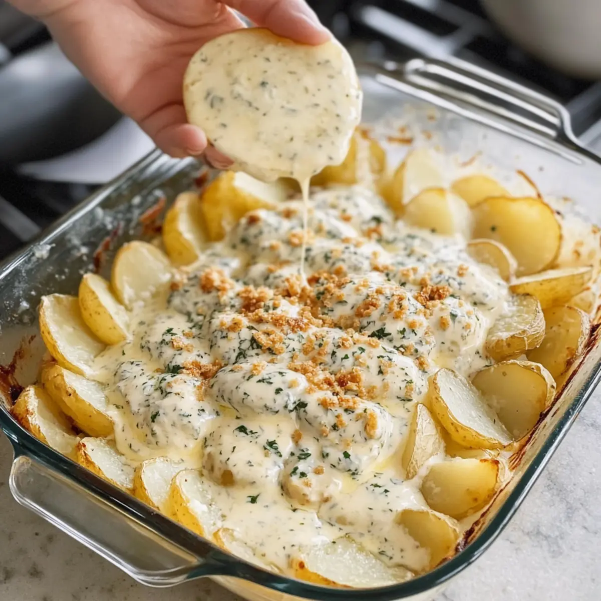 Creamy Parmesan Oven-Baked Potatoes